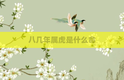 八几年属虎是什么命