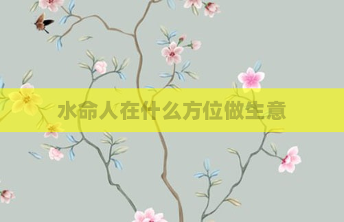 水命人在什么方位做生意