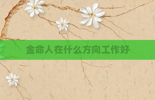 金命人在什么方向工作好