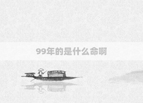 99年的是什么命啊