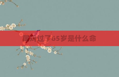 属鸡过了65岁是什么命