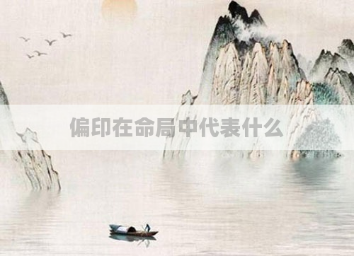 偏印在命局中代表什么