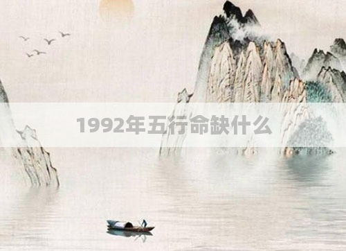 1992年五行命缺什么