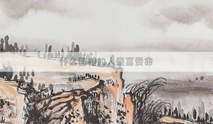 什么面相的人是富贵命