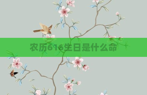 农历616生日是什么命
