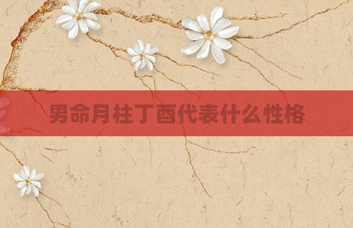 男命月柱丁酉代表什么性格