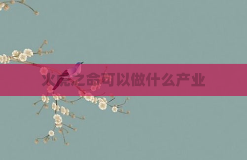 火虎之命可以做什么产业