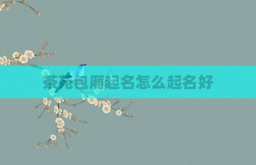 茶苑包厢起名怎么起名好