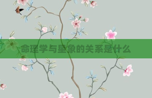 命理学与星象的关系是什么