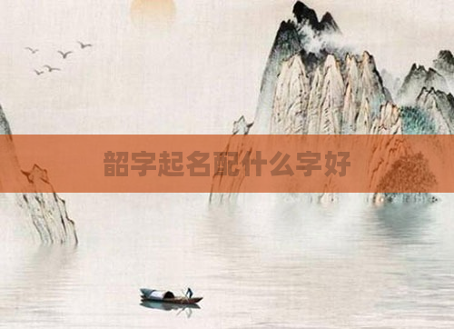 韶字起名配什么字好