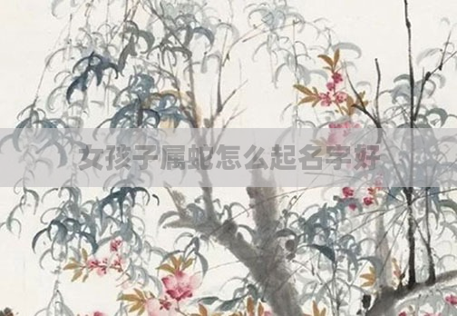 女孩子属蛇怎么起名字好