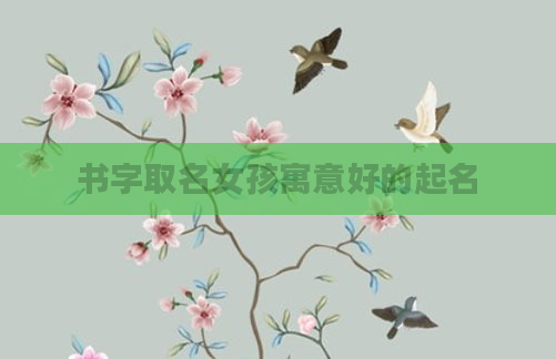 书字取名女孩寓意好的起名