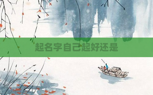 起名字自己起好还是