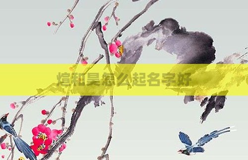 煊和昊怎么起名字好