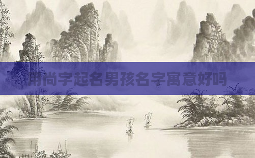 用尚字起名男孩名字寓意好吗