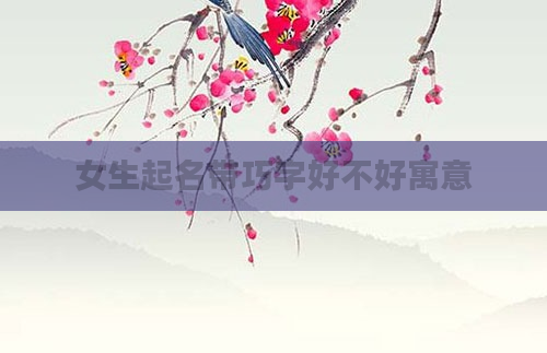 女生起名带巧字好不好寓意