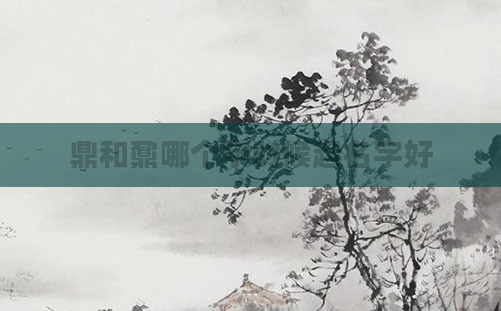 鼎和鼐哪个字时候起名字好