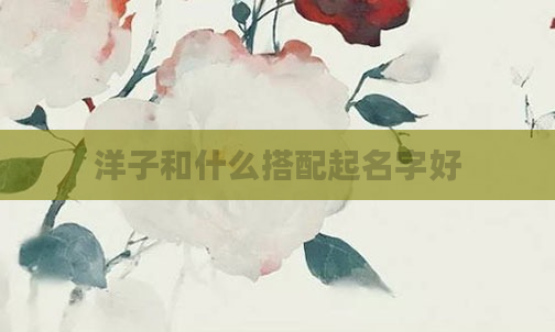 洋子和什么搭配起名字好