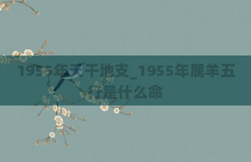 1955年天干地支_1955年属羊五行是什么命
