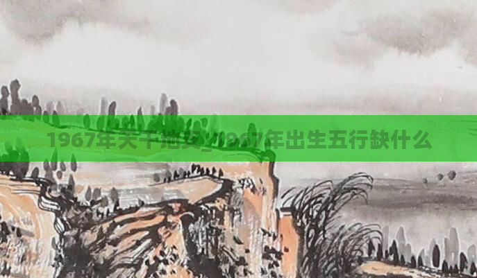 1967年天干地支_1967年出生五行缺什么