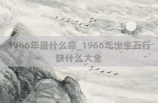 1966年是什么命_1966年出生五行缺什么大全