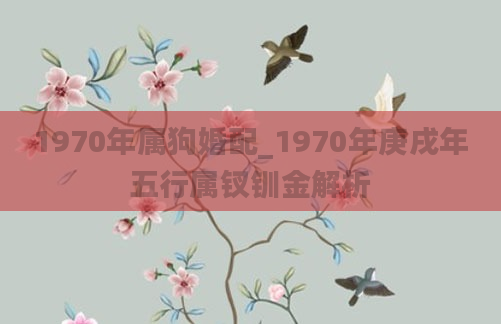 1970年属狗婚配_1970年庚戌年五行属钗钏金解析