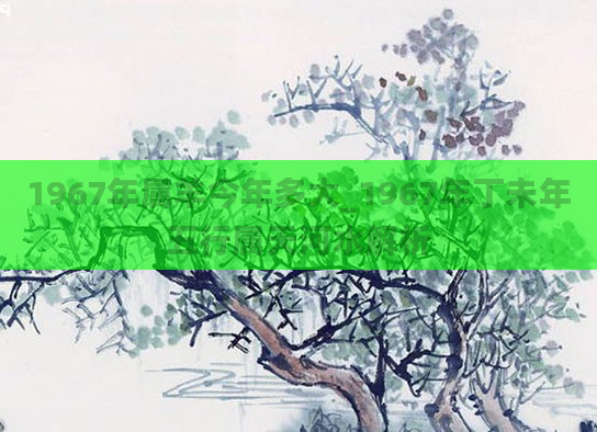 1967年属羊今年多大_1967年丁未年五行属天河水解析