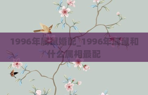 1996年属鼠婚配_1996年属鼠和什么属相最配