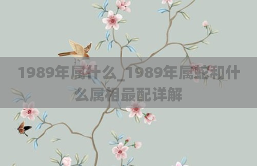 1989年属什么_1989年属蛇和什么属相最配详解
