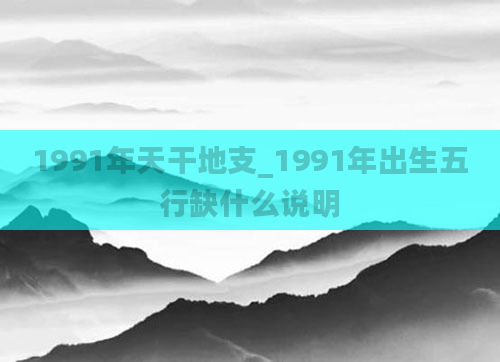 1991年天干地支_1991年出生五行缺什么说明
