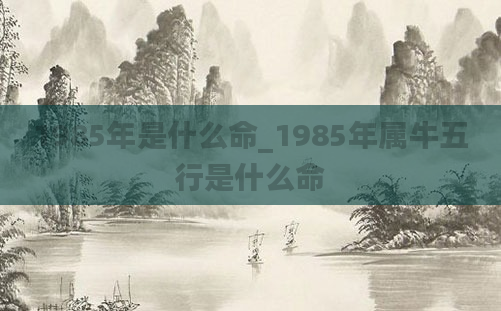 1985年是什么命_1985年属牛五行是什么命