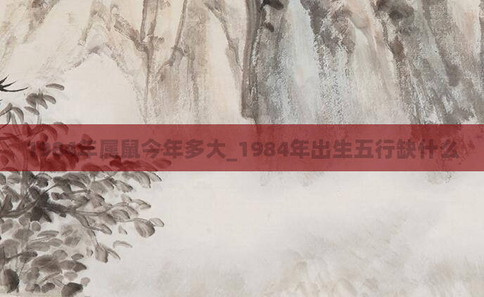 1984年属鼠今年多大_1984年出生五行缺什么