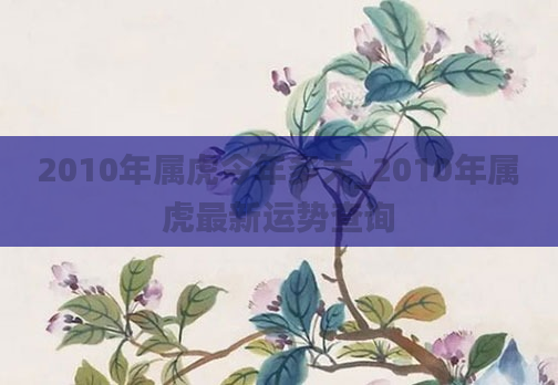 2010年属虎今年多大_2010年属虎最新运势查询