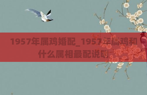 1957年属鸡婚配_1957年属鸡和什么属相最配说明