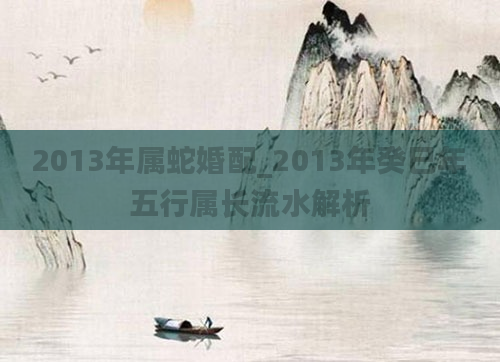 2013年属蛇婚配_2013年癸巳年五行属长流水解析