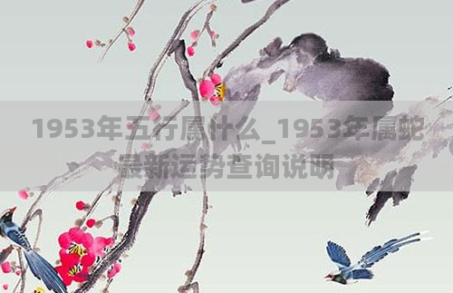 1953年五行属什么_1953年属蛇最新运势查询说明