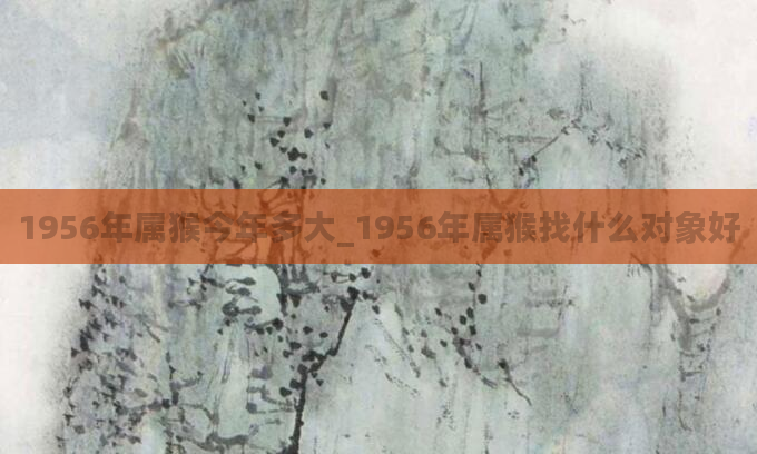 1956年属猴今年多大_1956年属猴找什么对象好