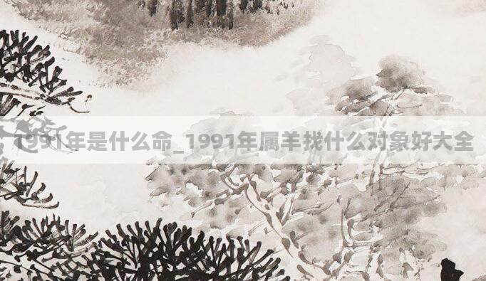 1991年是什么命_1991年属羊找什么对象好大全