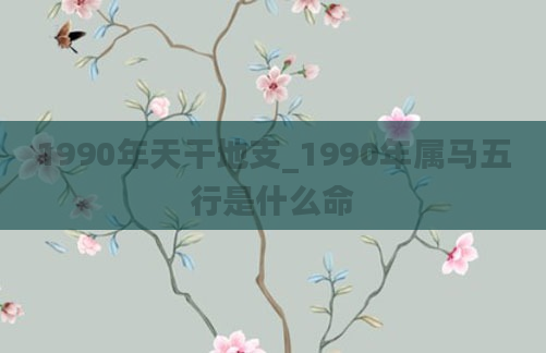 1990年天干地支_1990年属马五行是什么命
