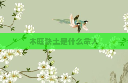 木旺缺土是什么命人