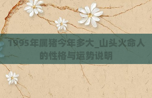 1995年属猪今年多大_山头火命人的性格与运势说明