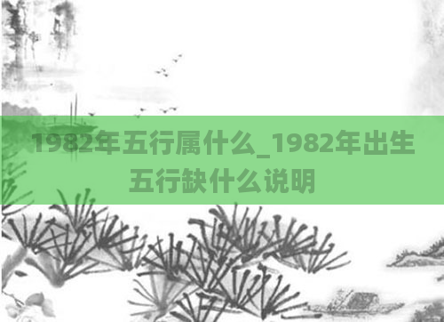 1982年五行属什么_1982年出生五行缺什么说明