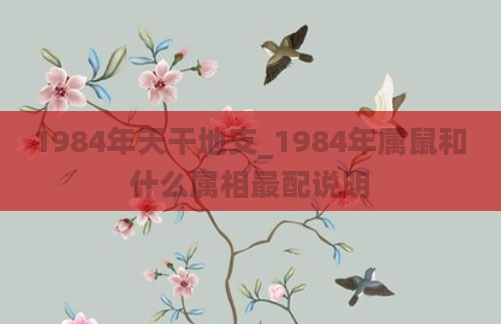 1984年天干地支_1984年属鼠和什么属相最配说明