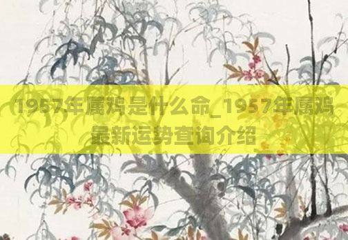 1957年属鸡是什么命_1957年属鸡最新运势查询介绍