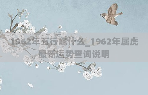 1962年五行属什么_1962年属虎最新运势查询说明