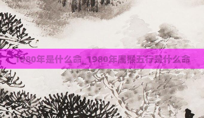 1980年是什么命_1980年属猴五行是什么命
