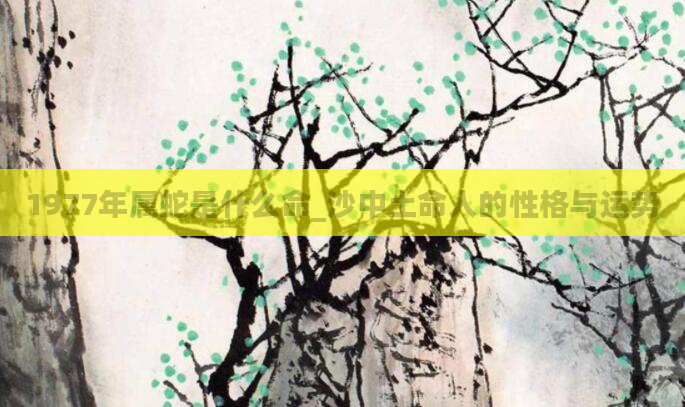 1977年属蛇是什么命_沙中土命人的性格与运势