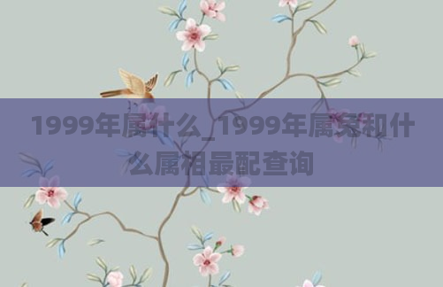 1999年属什么_1999年属兔和什么属相最配查询