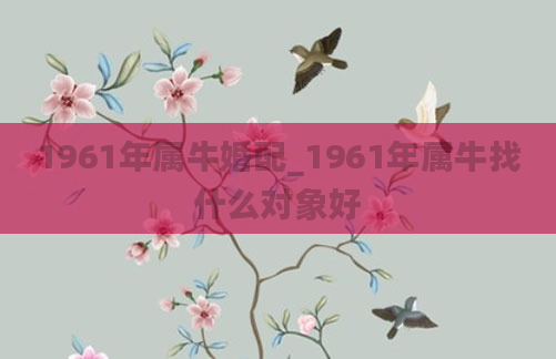1961年属牛婚配_1961年属牛找什么对象好