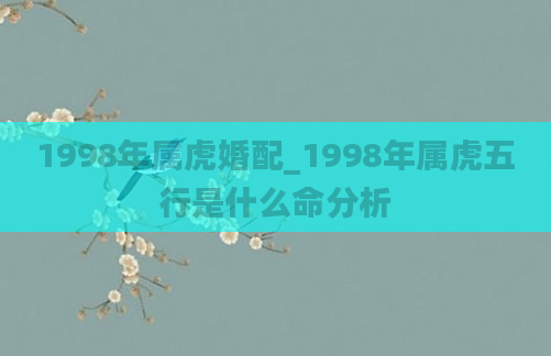 1998年属虎婚配_1998年属虎五行是什么命分析